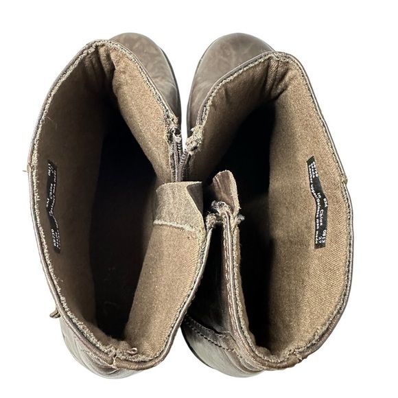 Clark’s Women’s Leather Upper‎ Side Zip Brown Bootie Size 8M - Picture 6 of 8